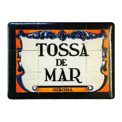 Ref: IM 429 – Imán Metálico – Ilustración, Calle Tossa de Mar – Girona
